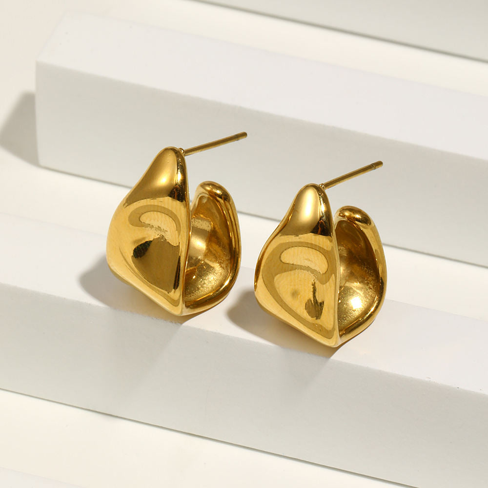 Pleut Irregular Gold/Silver Earring