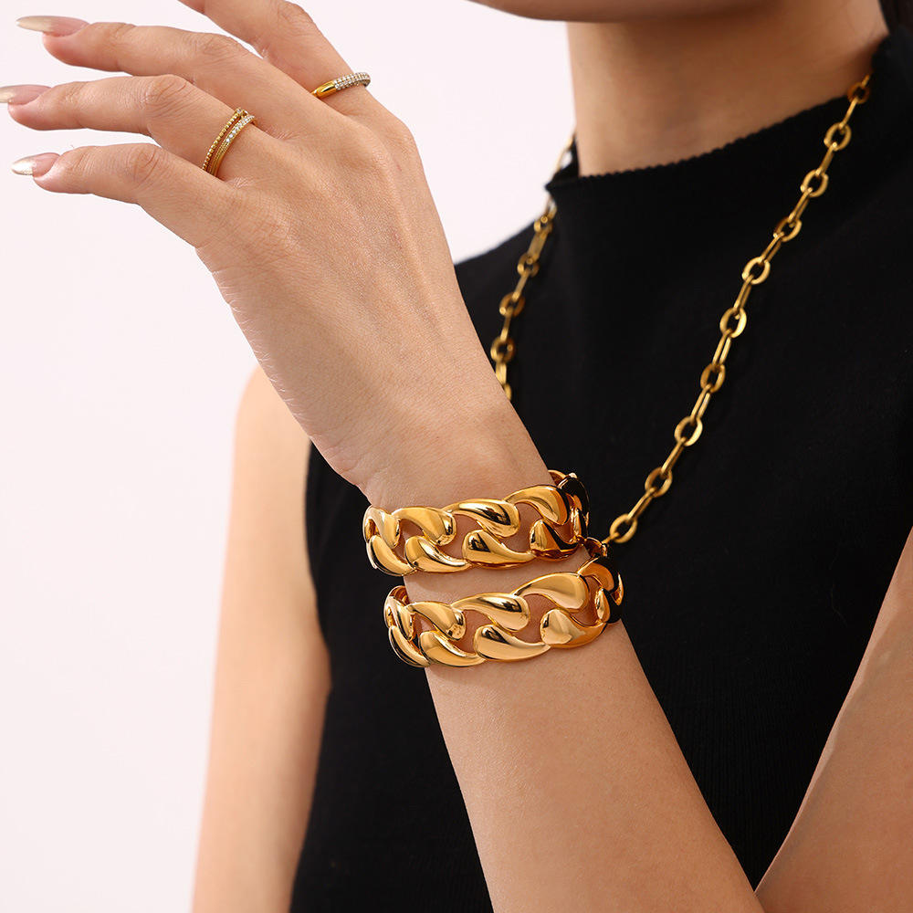 Sabbia Gold/Silver Bangle Luxury Bracelet