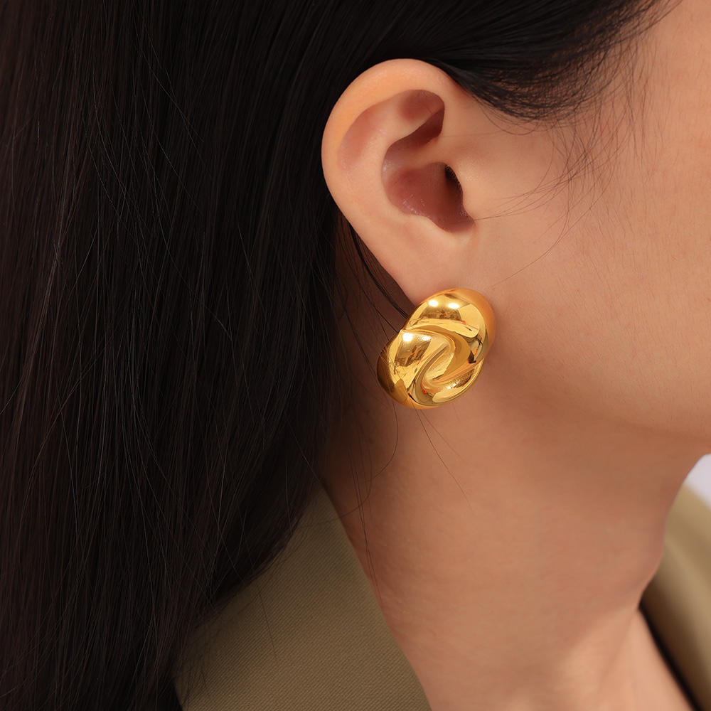 Luisant Glossy Earrings Gold/Silver
