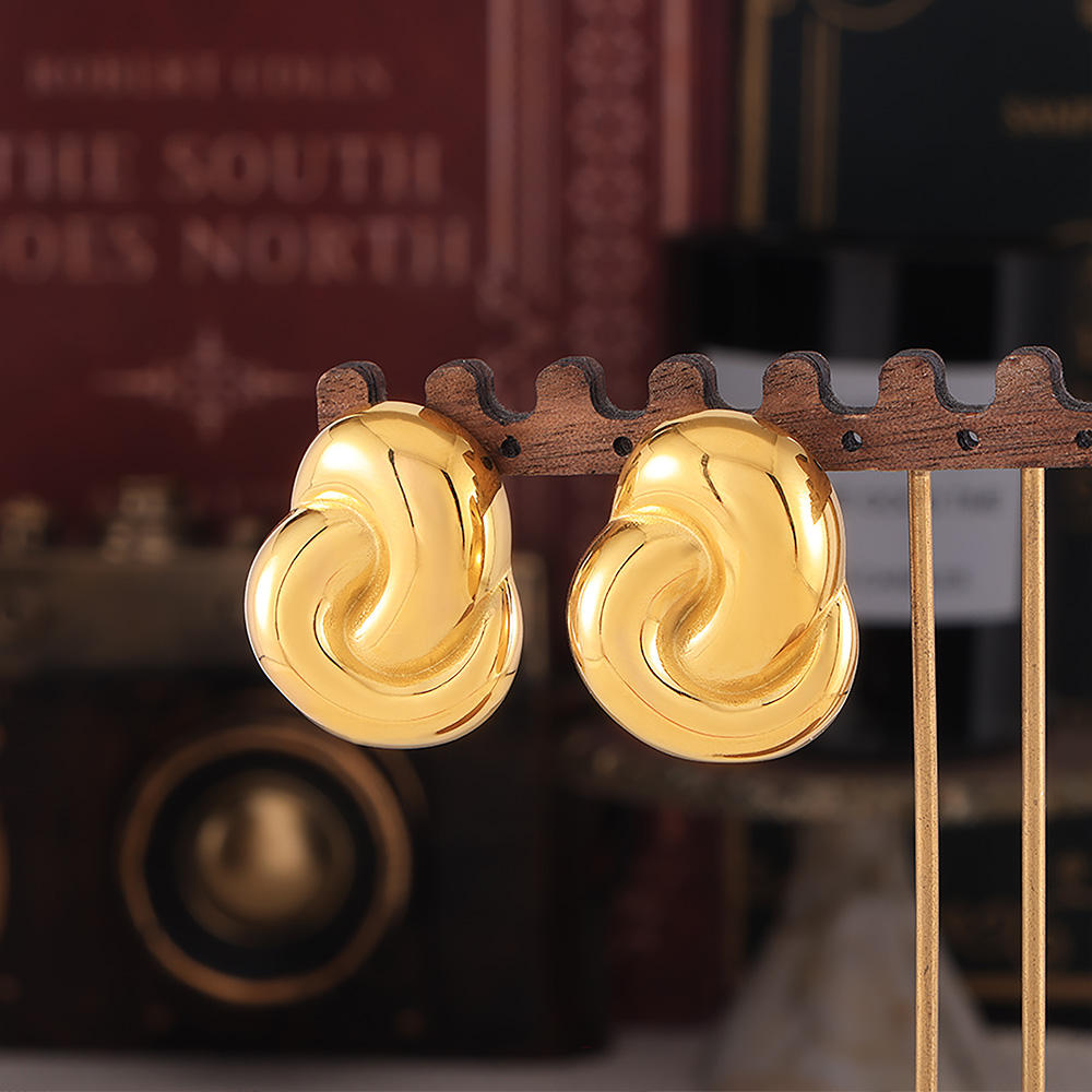 Luisant Glossy Earrings Gold/Silver