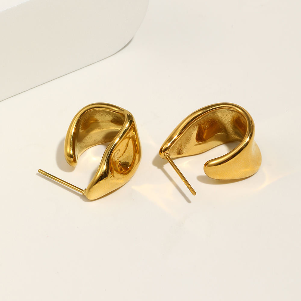 Pleut Irregular Gold/Silver Earring