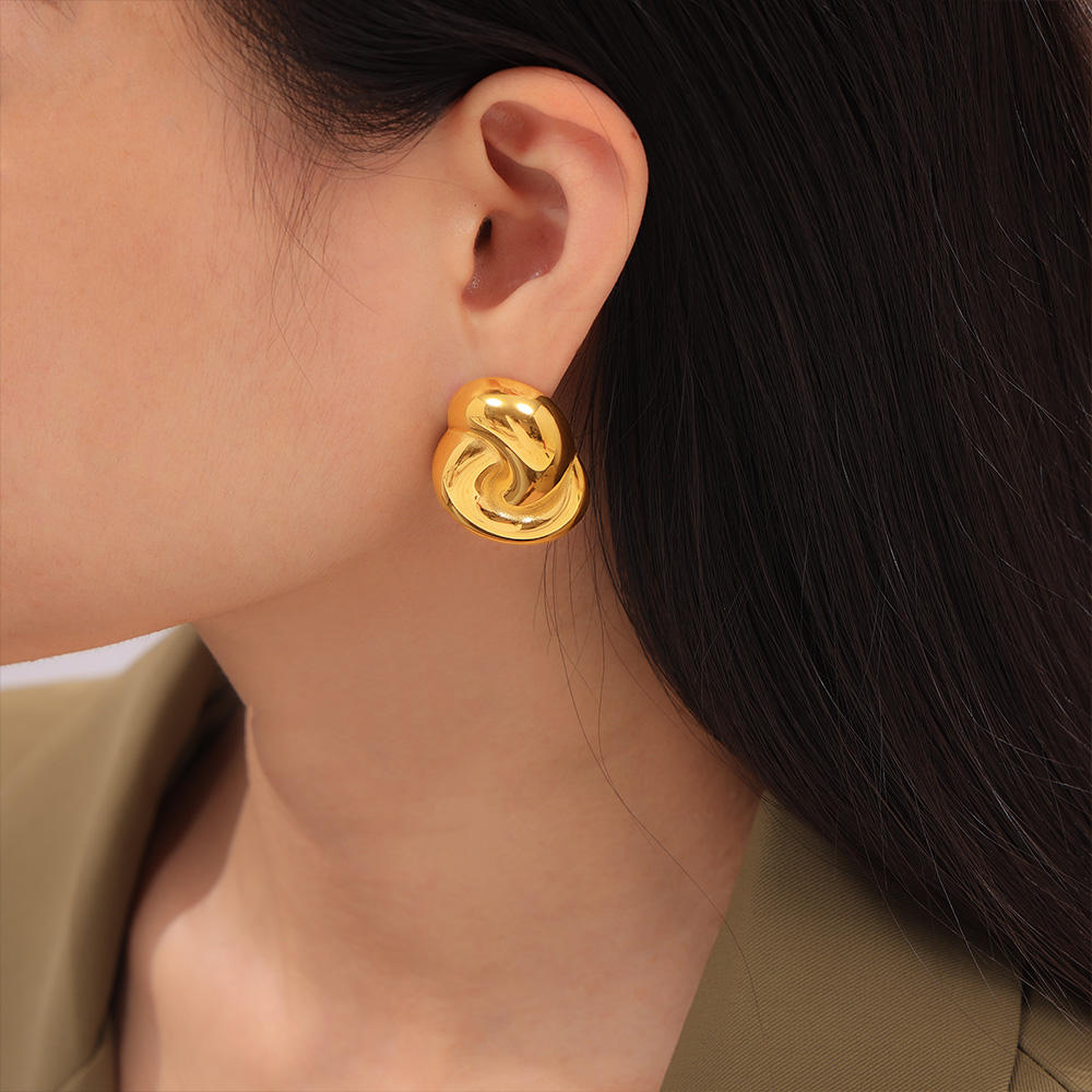 Luisant Glossy Earrings Gold/Silver