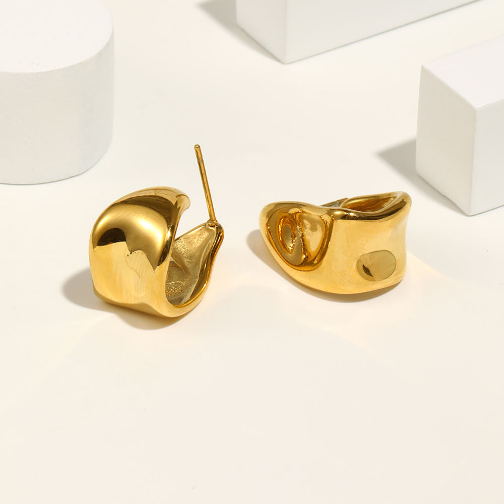 Pleut Irregular Gold/Silver Earring
