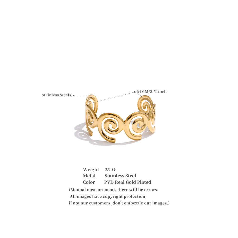 Wave Gold Bracelet Summer